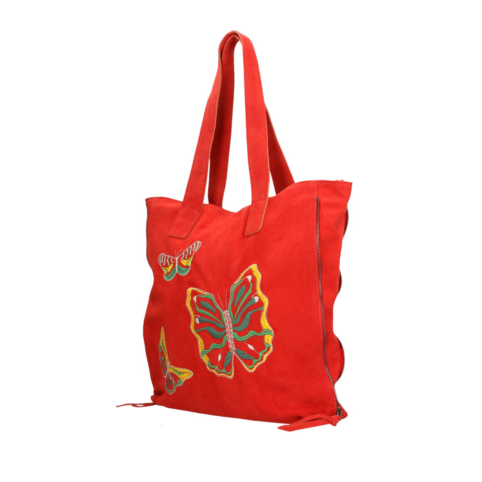 Borsa a spalla da Donna Paolina in Vera Pelle Made in Italy 37x37x6 cm