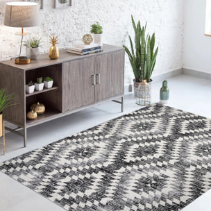 Tapis extérieur tissé kilim rectangle TOMOBI