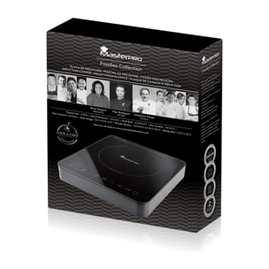 Placa de inducción foodies 27x31x6,5cm con 10 velocidades de 2000w masterpro