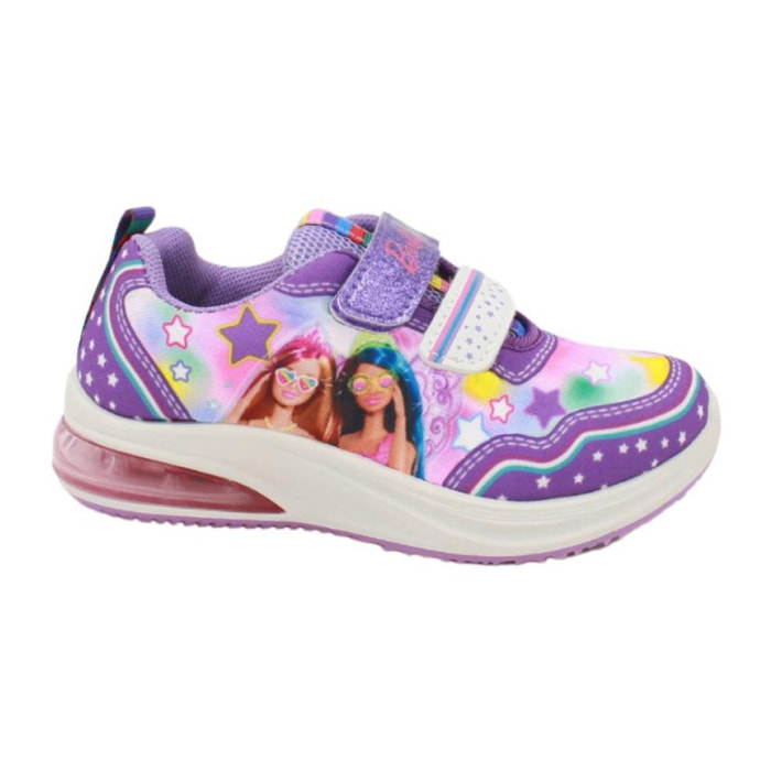 Sneakers Con Luci Primavera Estate Viola Barbie Lei Barbie Viola