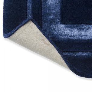 Tapis salon et chambre fait main en laine motif simple CHICDOUJ