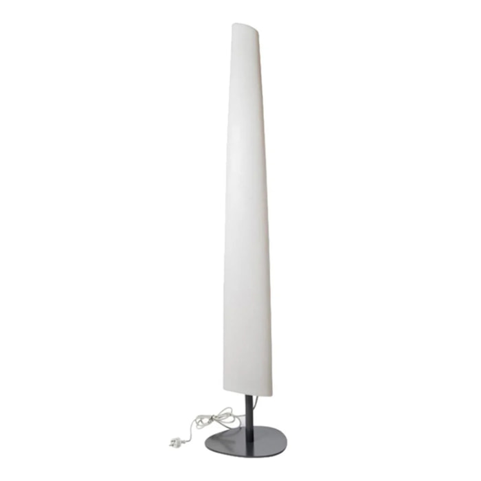 Lampadaire lumineux design fin filaire pour extérieur éclairage puissant LED blanc BAY H160cm