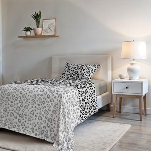 COMPLETO LETTO FASHION, 100% Microfibra, No Stiro - INGRID