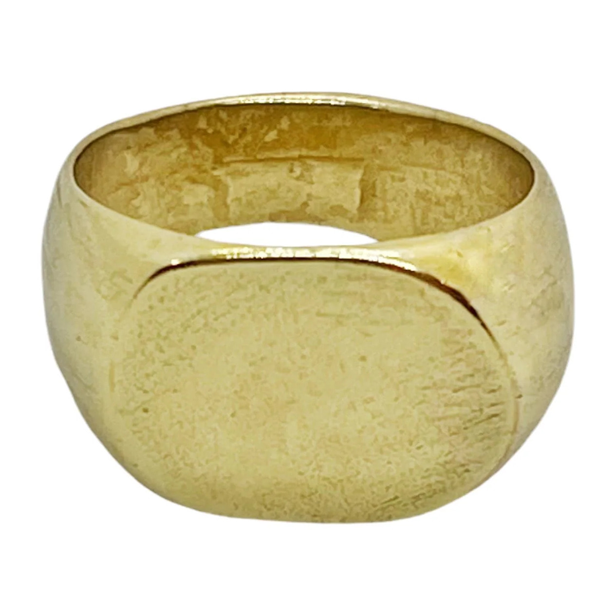 Anillo sello oval en dorado T15