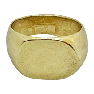 Anillo sello oval en dorado T15
