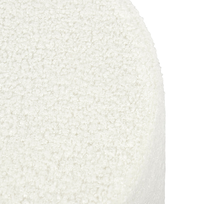 Pouf Bouclette Blanc
