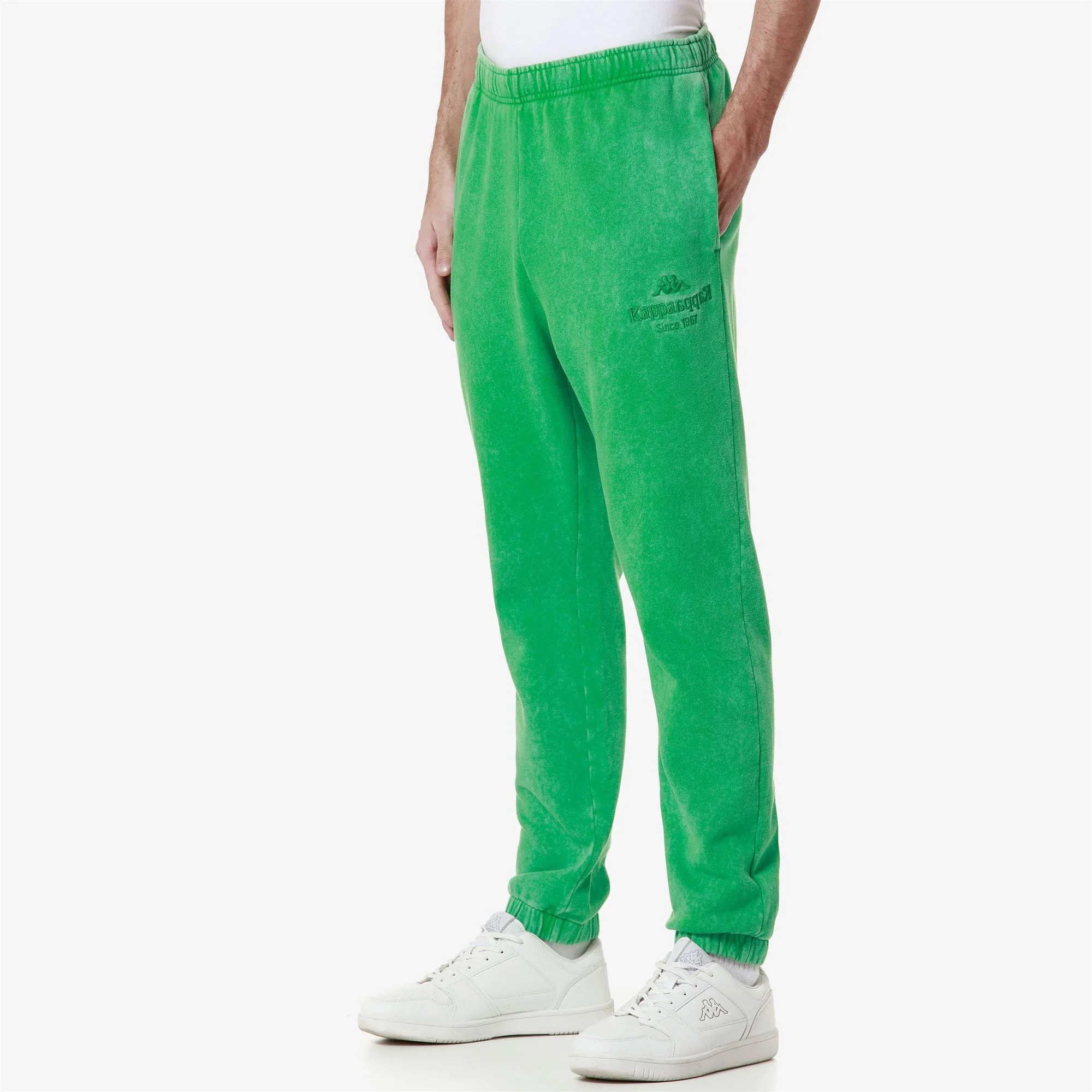 Kappa - Pantaloni Uomo Verde - Authentic Premium Lazlo