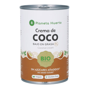 PLANETA HUERTO | Crema de Coco ECO 400 ml 100% Natural, Rico en Ácido Láurico - Crema de Cacahuete Antioxidante y Diurético, Hidratante y Antibacteriano