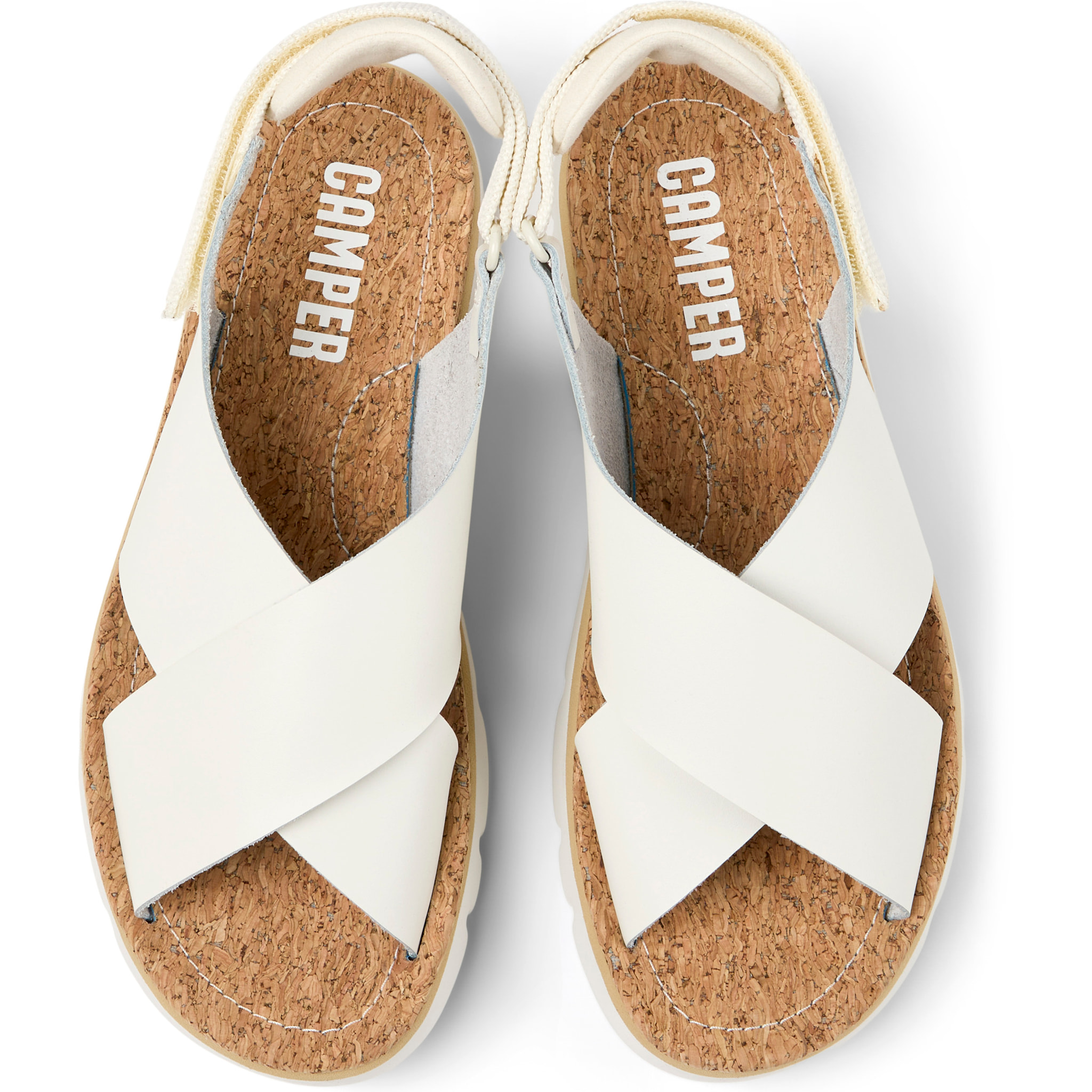 Sandali - CAMPER Oruga Sandal - Bianco - Pelle liscia