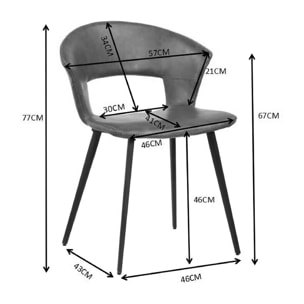 Chaise Reunion noire Kare Design