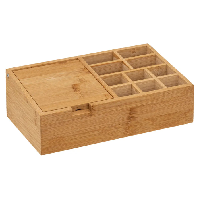 Organiseur miroir 10 compartiment bambou