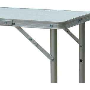 Mesa Plegable como Una Maleta para Playa Camping 60x45x64cm Aluminio Ajustable