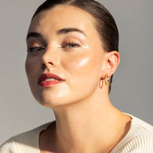 Pendientes de 20mm de diámetro acabado oro amarillo de 18K
