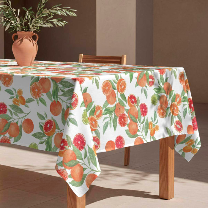 Mantel antimanchas Oranges - 100% algodón -