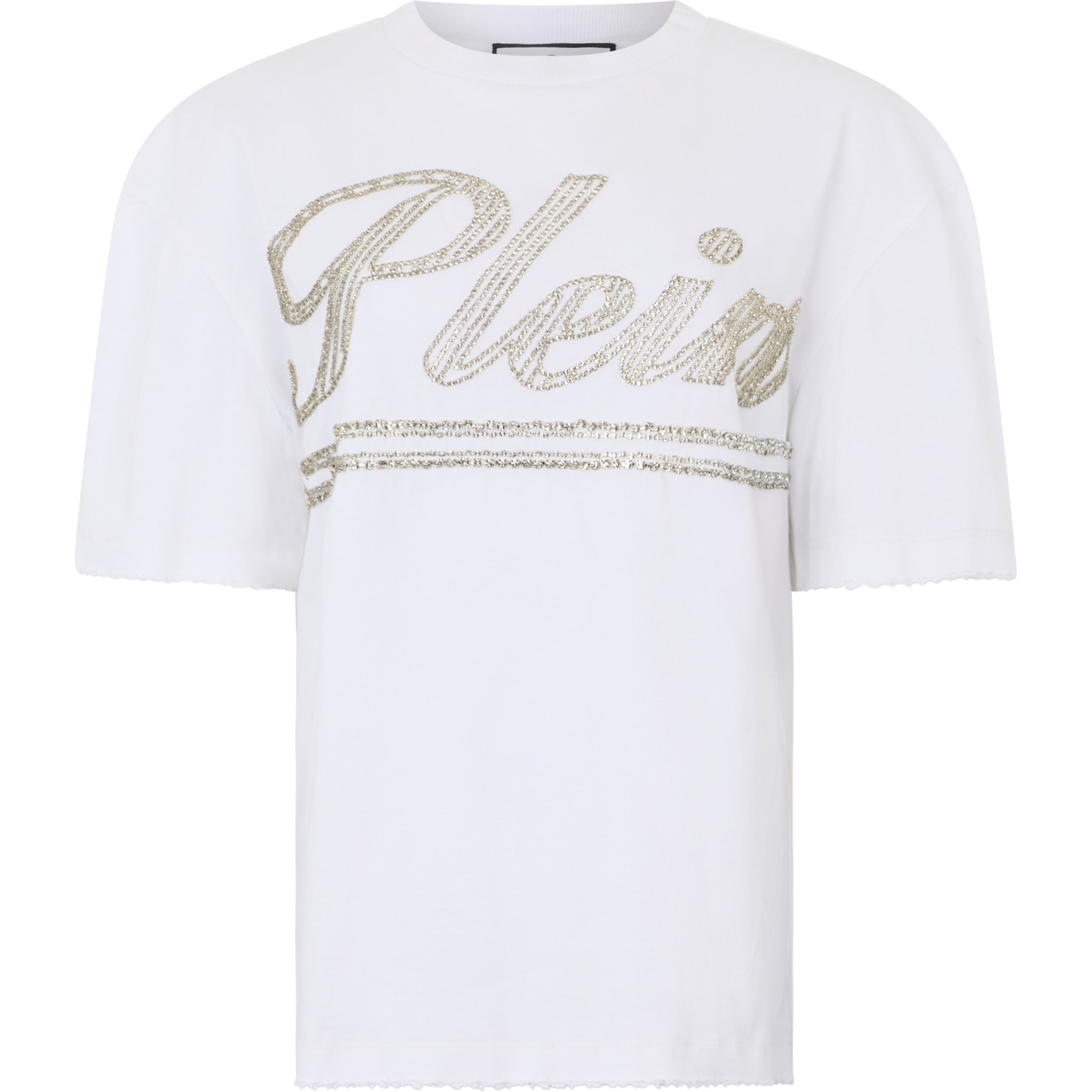 PHILIPP PLEIN Man Fit T-Shirt Strass Signature