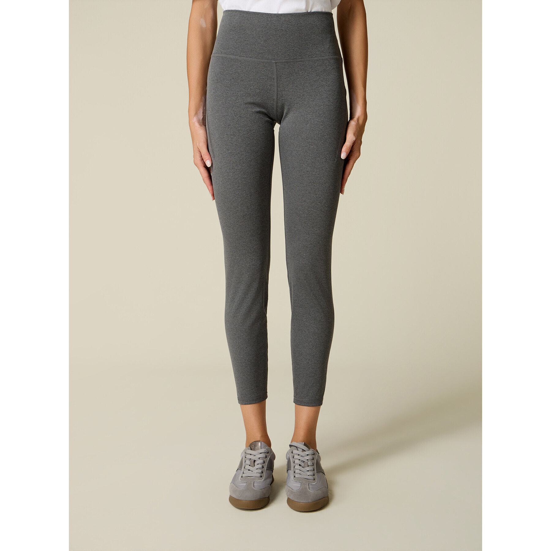 Oltre - Leggings sportivi in tessuto tecnico - Gris