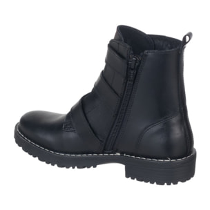 Botin   tres hebillas - vi moda-  100% piel