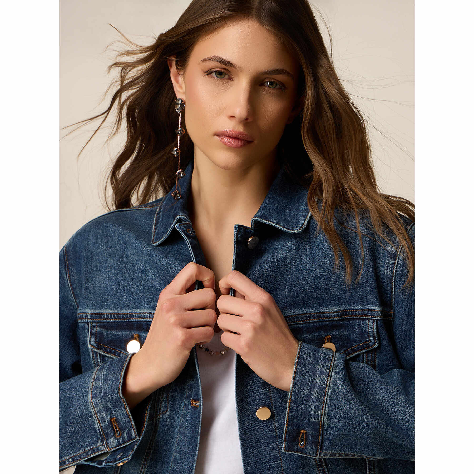 Oltre - Giubbotto in denim - Blu