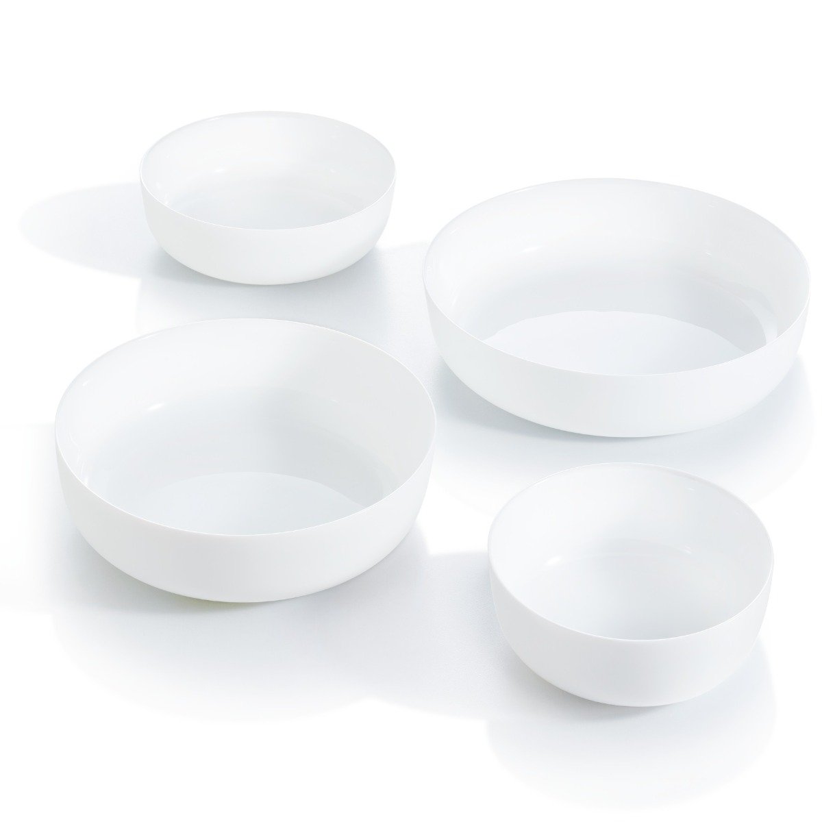 Lot de 4 plats de cuisson ronds en Opale culinaire (2x18cm et 2x22cm) Smart Cuisine Diwali - Luminarc