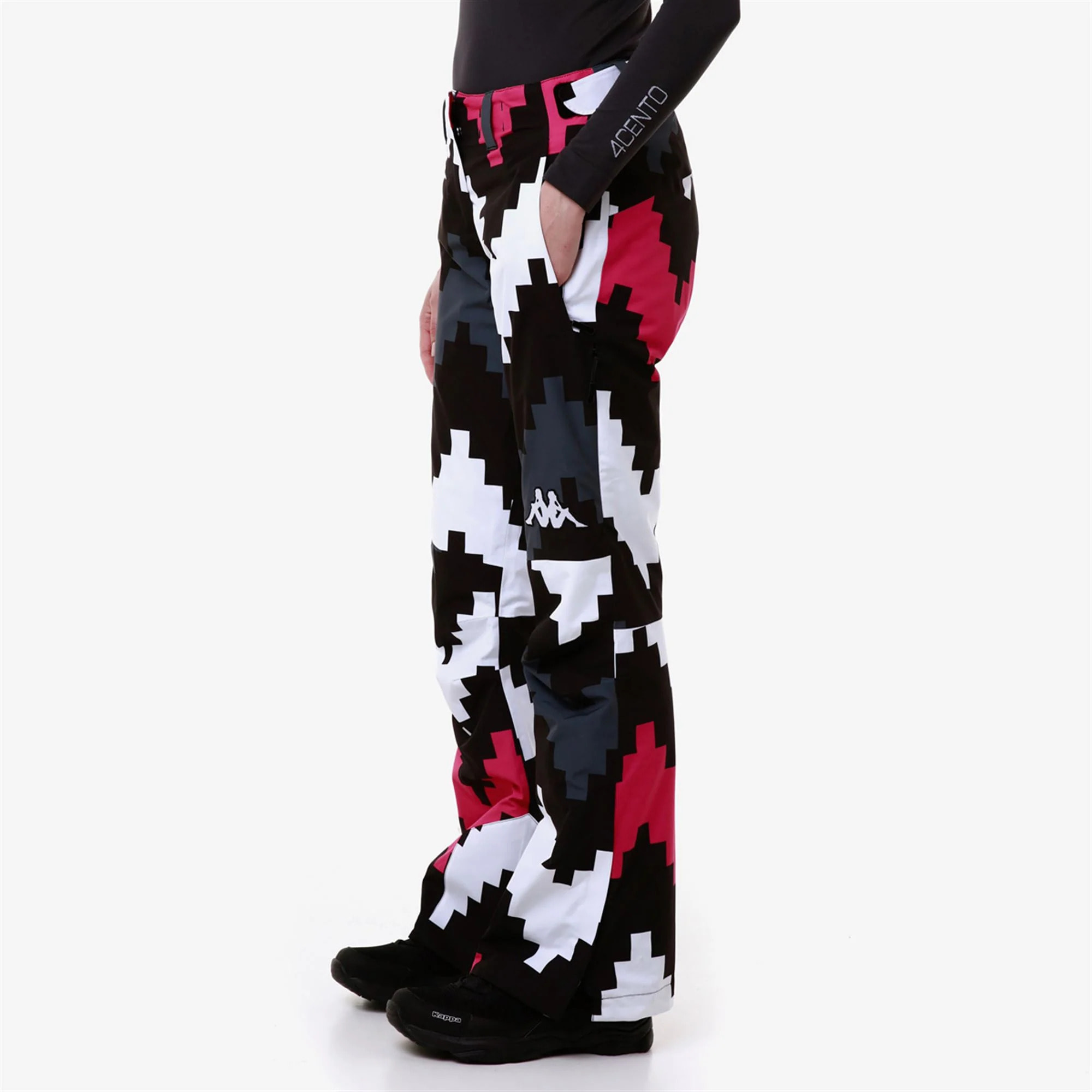 Kappa - Pantaloni Donna Nero - 6CENTO 665PG