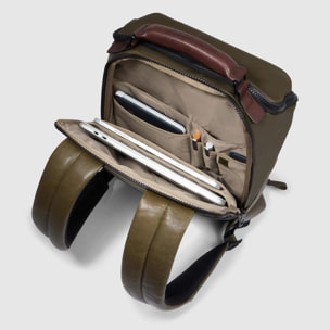 Piquadro Zaino da viaggio in pelle porta pc e iPad® con protezioni antiurto e RFID