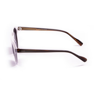 Gafas de sol OCEAN MAVERICKS - Frente blanco brillante / Ahumada en el brazo carey