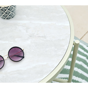 Salon de jardin en acier - 4 places - ANTIBES