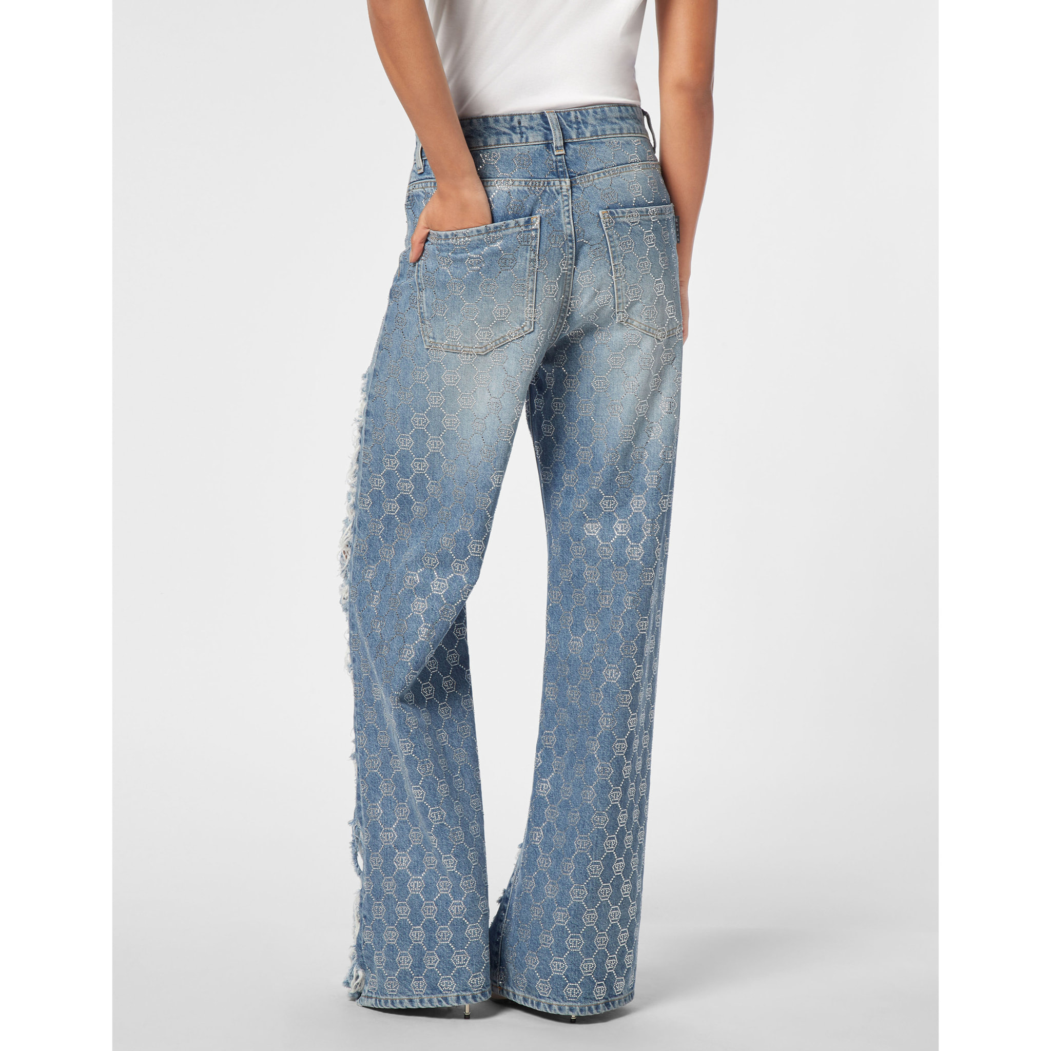 PHILIPP PLEIN Vaqueros Skater fit MONOGRAM