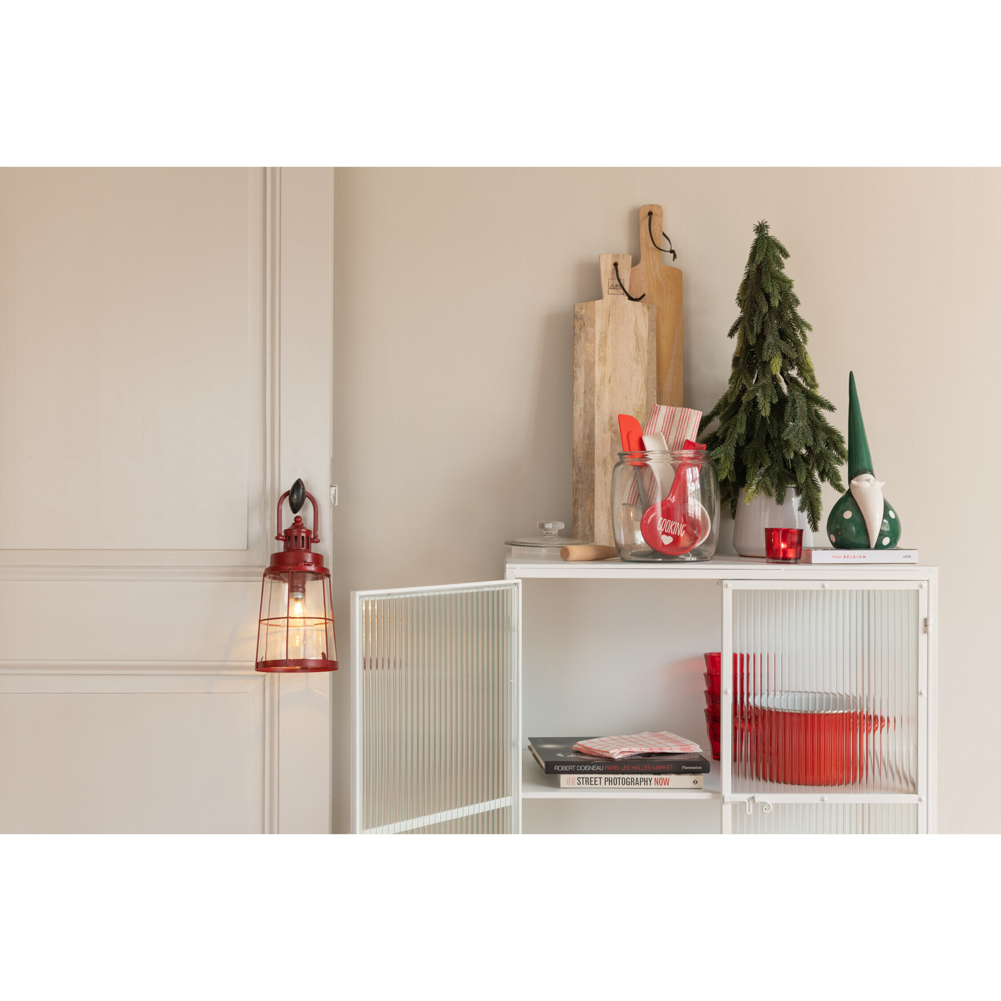 J-Line cache-pot Rond - céramique - blanc - small - 2 pièces - Ø 18 cm