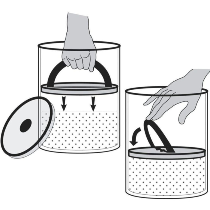 Boite à café AIRSCAPE métal 500gr Cuivre brossé