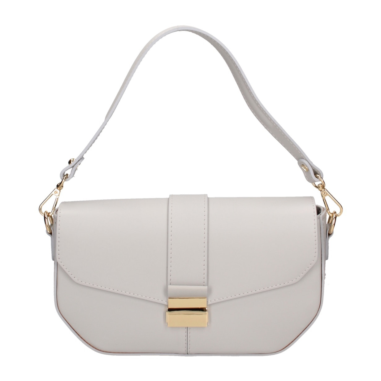Borsa a spalla da donna - Modello False - Vera pelle - 27.0 x 15.0 x 7.0 cm