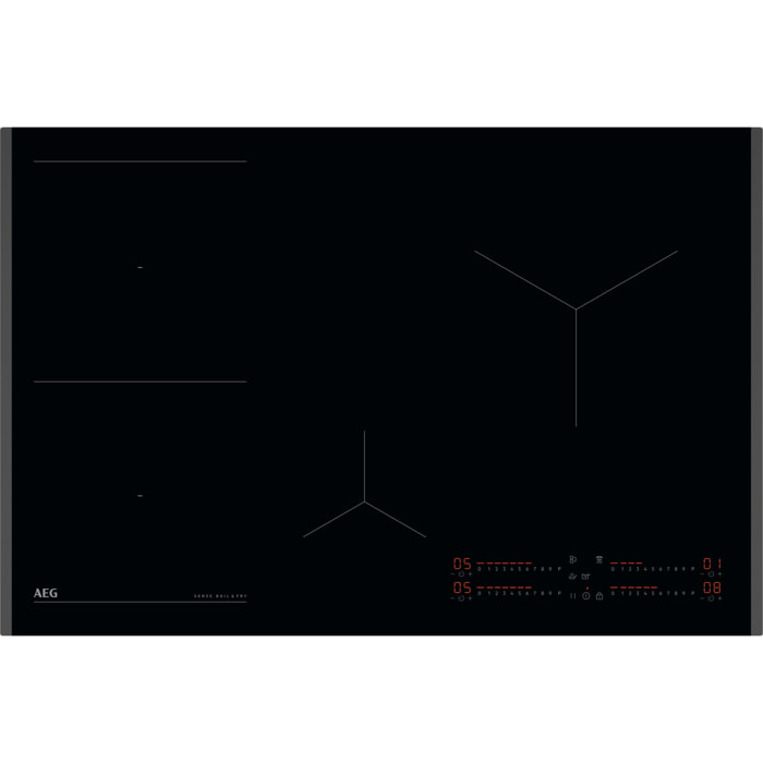 AEG Placa de inducción Serie 8000 Sense Boil&Fry de 80 cm TI84IB30FB