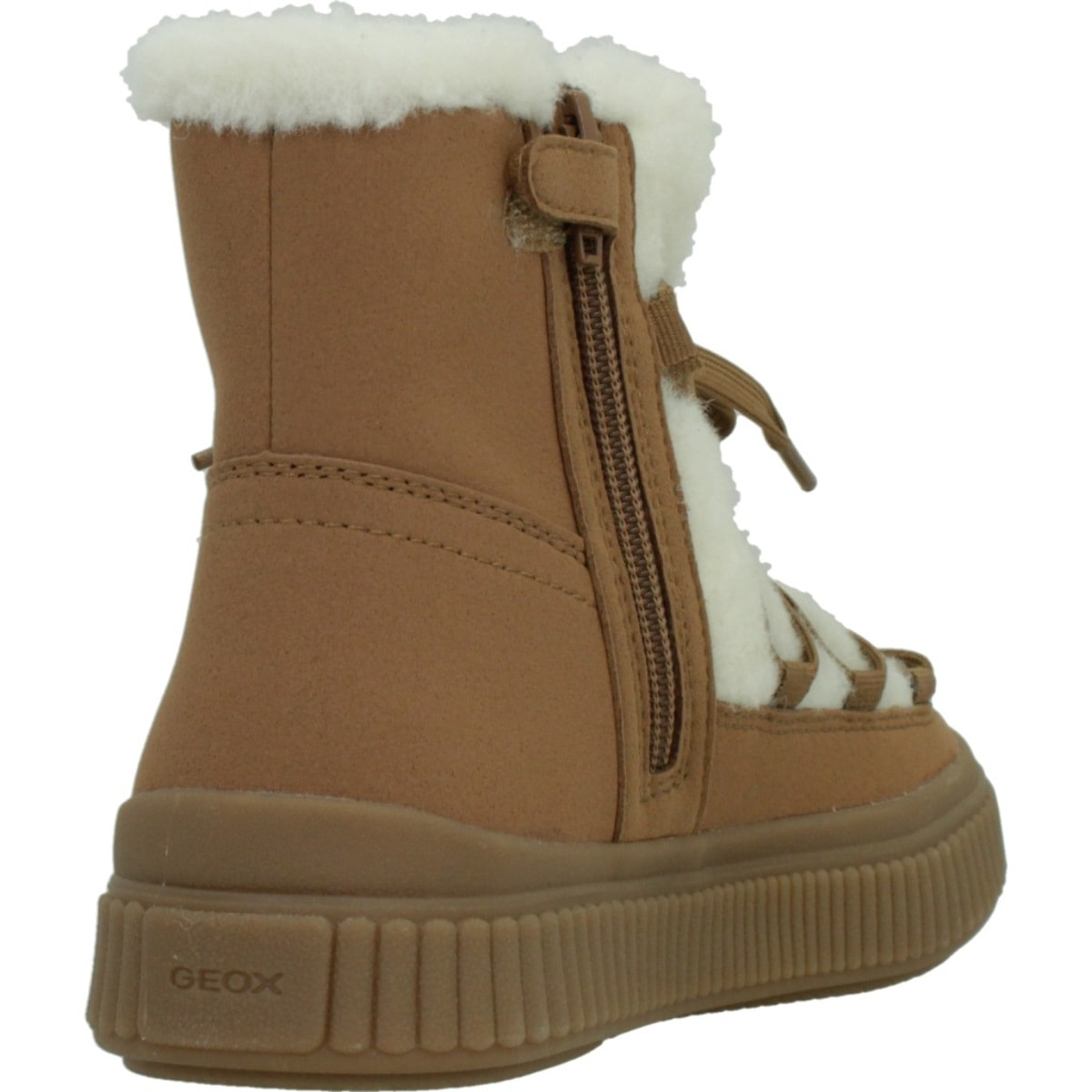 Zapatillas Niño de la marca GEOX  modelo J56M3D 0AFBH J LAQUINNY MARRON CLARO