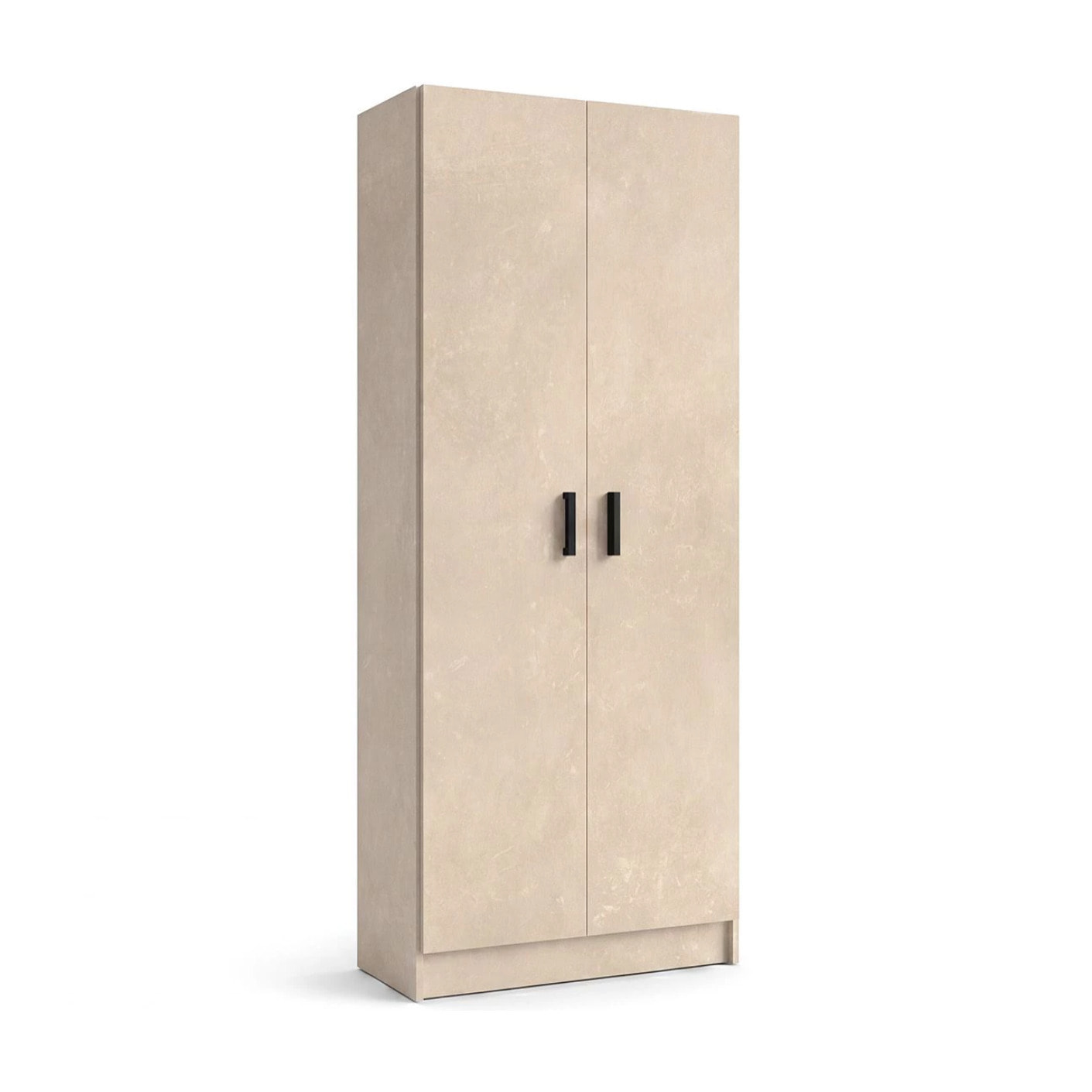 Armario de 2 puertas en efecto microcemento beige 73x180 cm Multi Useful 73 Microcemento Beige