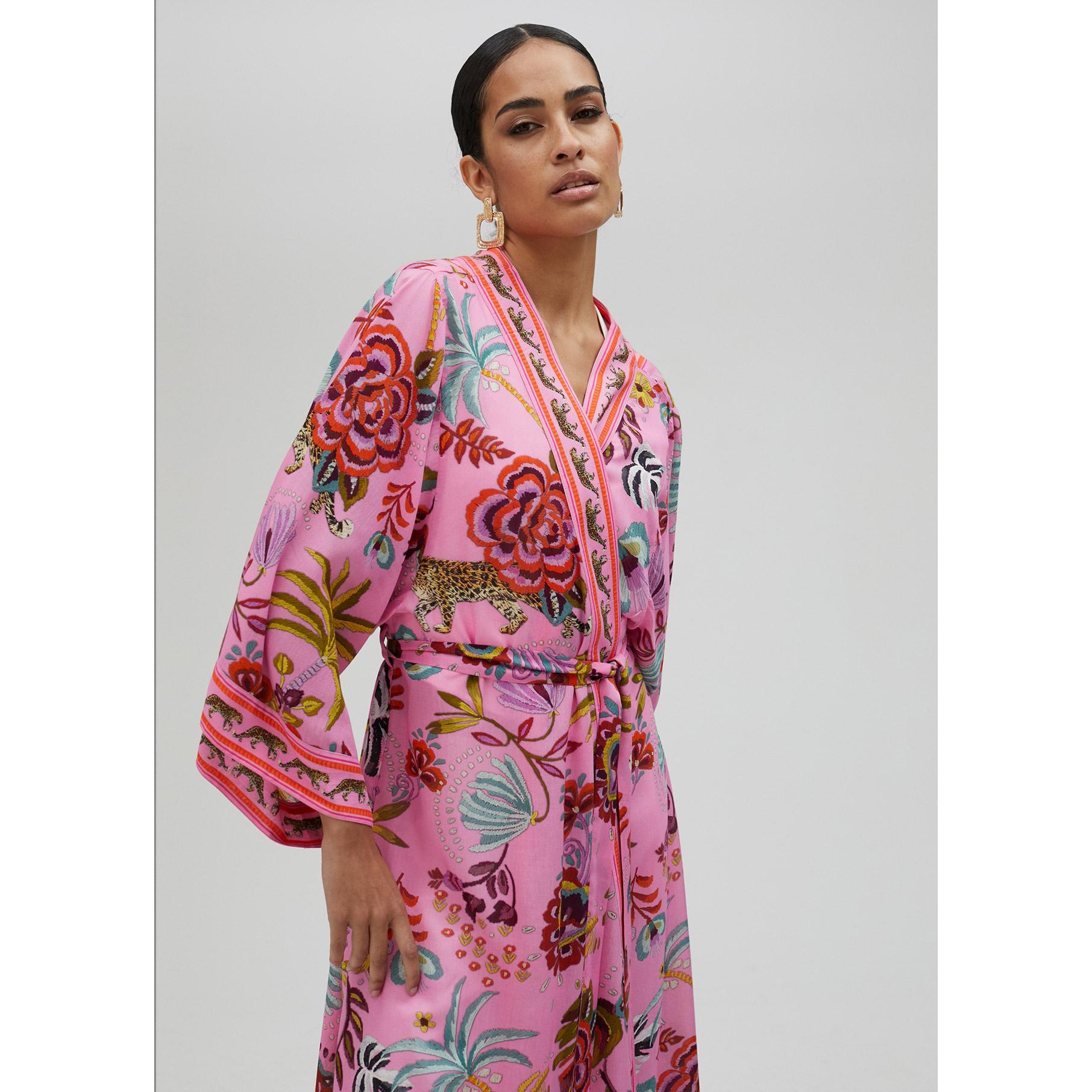 Kimono lungo tropicale
