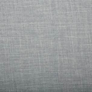 Pouf pliant double "Tomaz" gris clair