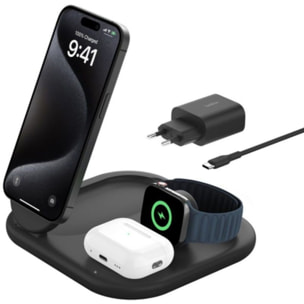 Chargeur induction BELKIN induction 15W 3en1 noir