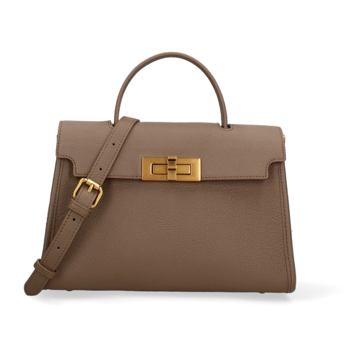 Borsa a mano da donna Made in Italy - Modello Embera Plus - 100% pelle - 28.0 x 17.0 x 9.0 cm