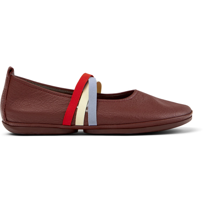 Ballerini - CAMPER Right Nina Twins - Bordeaux - Pelle liscia