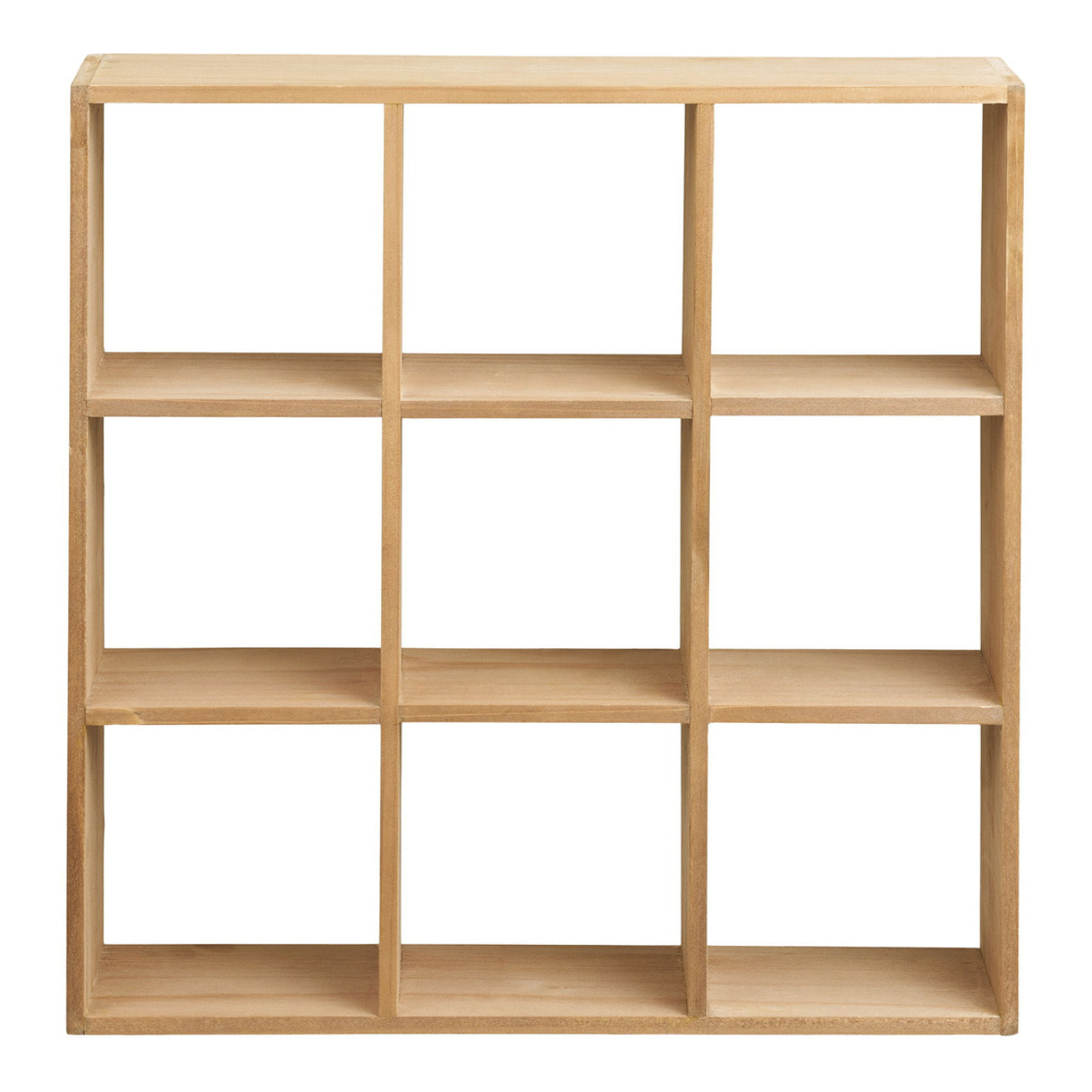 Mensola da parete Moss in pino massiccio naturale 46x10x46 cm