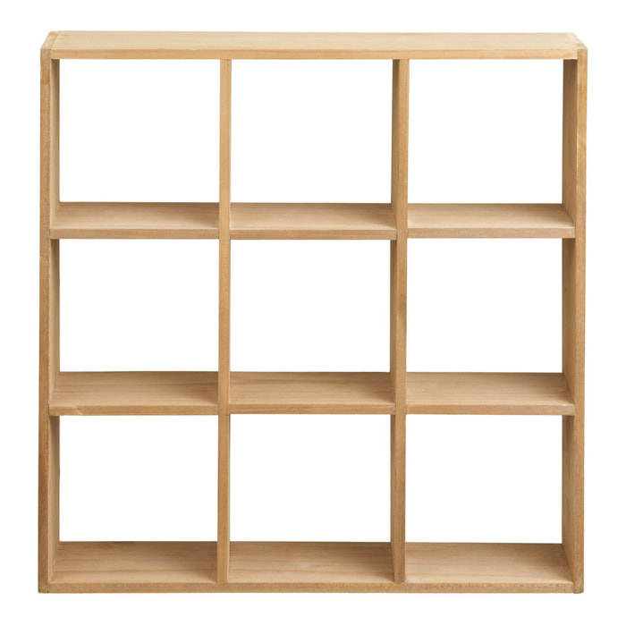 Mensola da parete Moss in pino massiccio naturale 46x10x46 cm