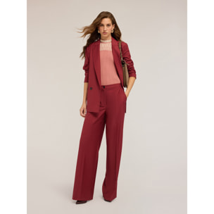 Motivi - Pantaloni wide leg - Bordeaux