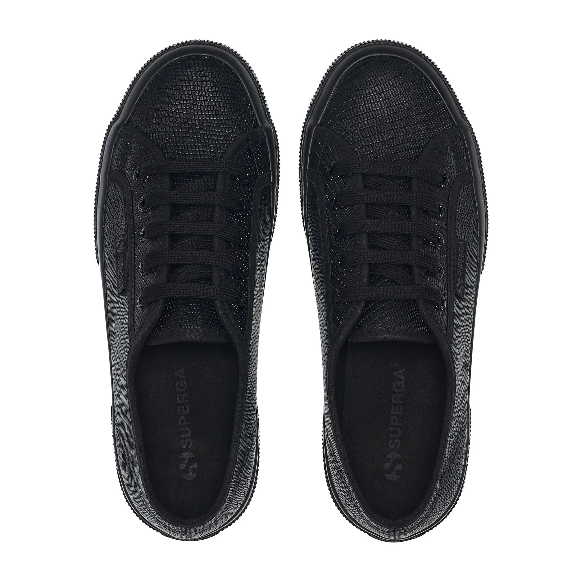 Le Superga Donna Nero 2750 Snake Leather