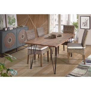 Aparador - madera de mango y metal - 91x150x40cm