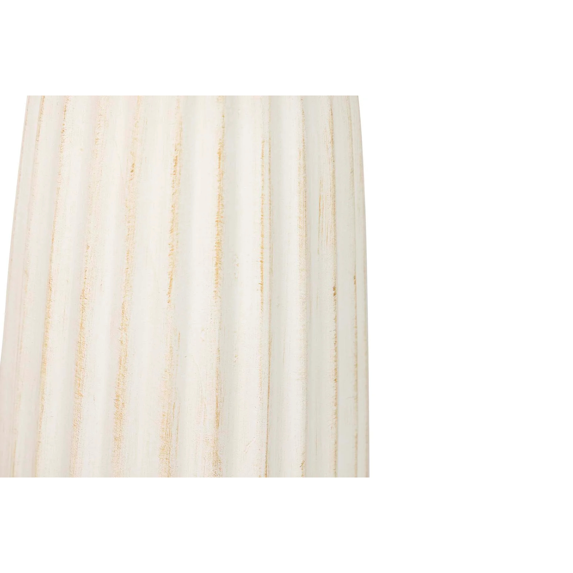 Lampara Sobremesa Ceramica Blanco 28x28x46 Cm