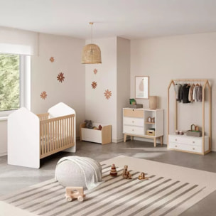 Perchero juvenil Misty Breeze Blanco - Oak Soft