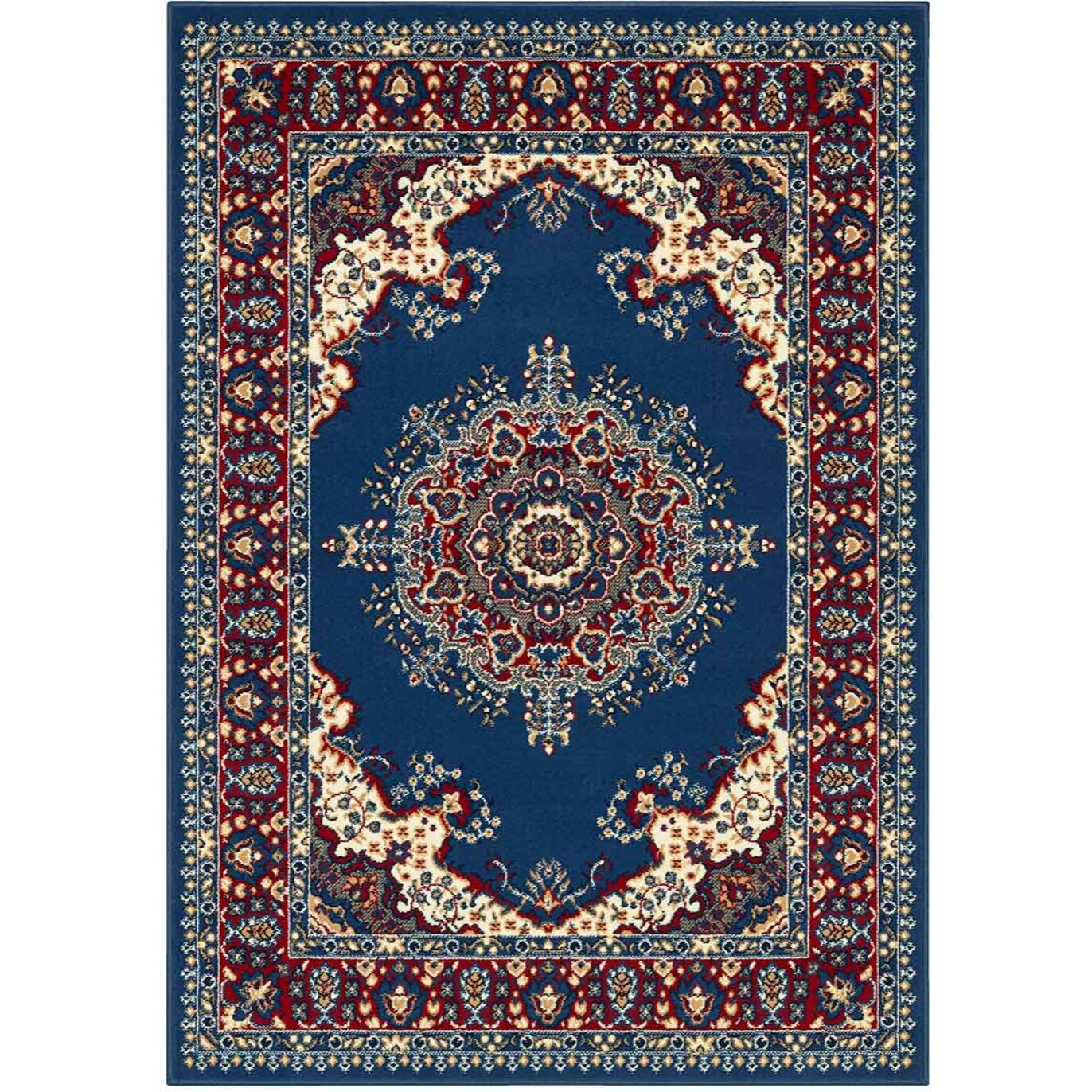 Tappeto Disegno Orientale Classico Azzurro