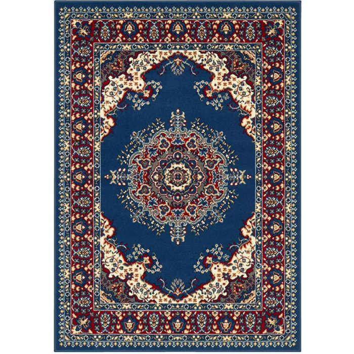 Tappeto Disegno Orientale Classico Azzurro