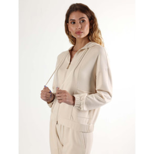 Tuta da donna con cappuccio e zip non felpata Leone Chic Boxing