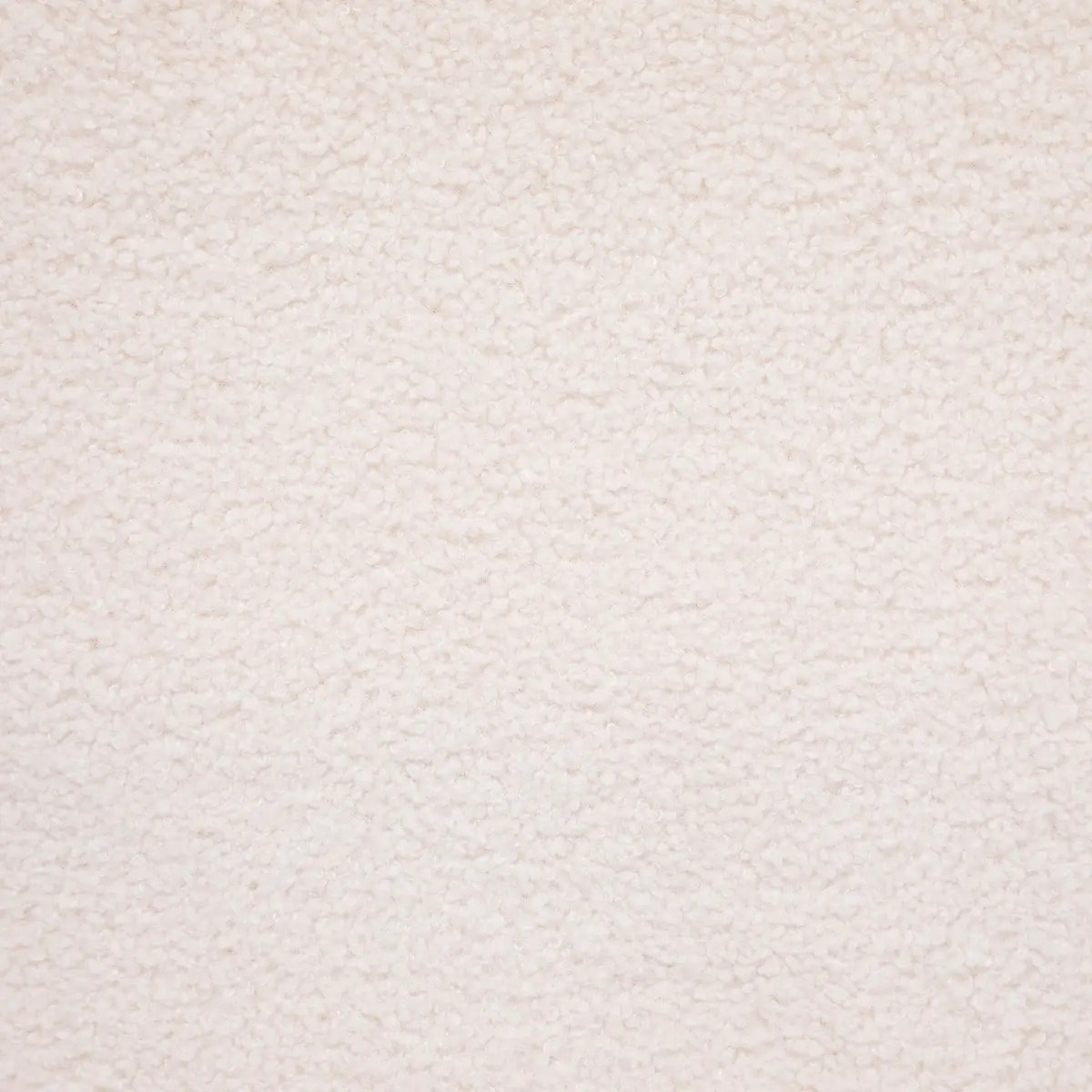 Chaise "Slano" - bouclette - pieds imitation hêtre - blanc